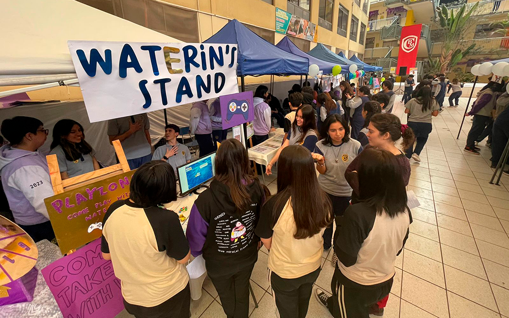 Feria de Escasez Hídrica y Sustentabilidad de nuestros estudiantes de IV° Medio