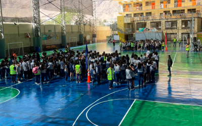 Simulacros de Evacuación en nuestro Colegio Bajo Molle